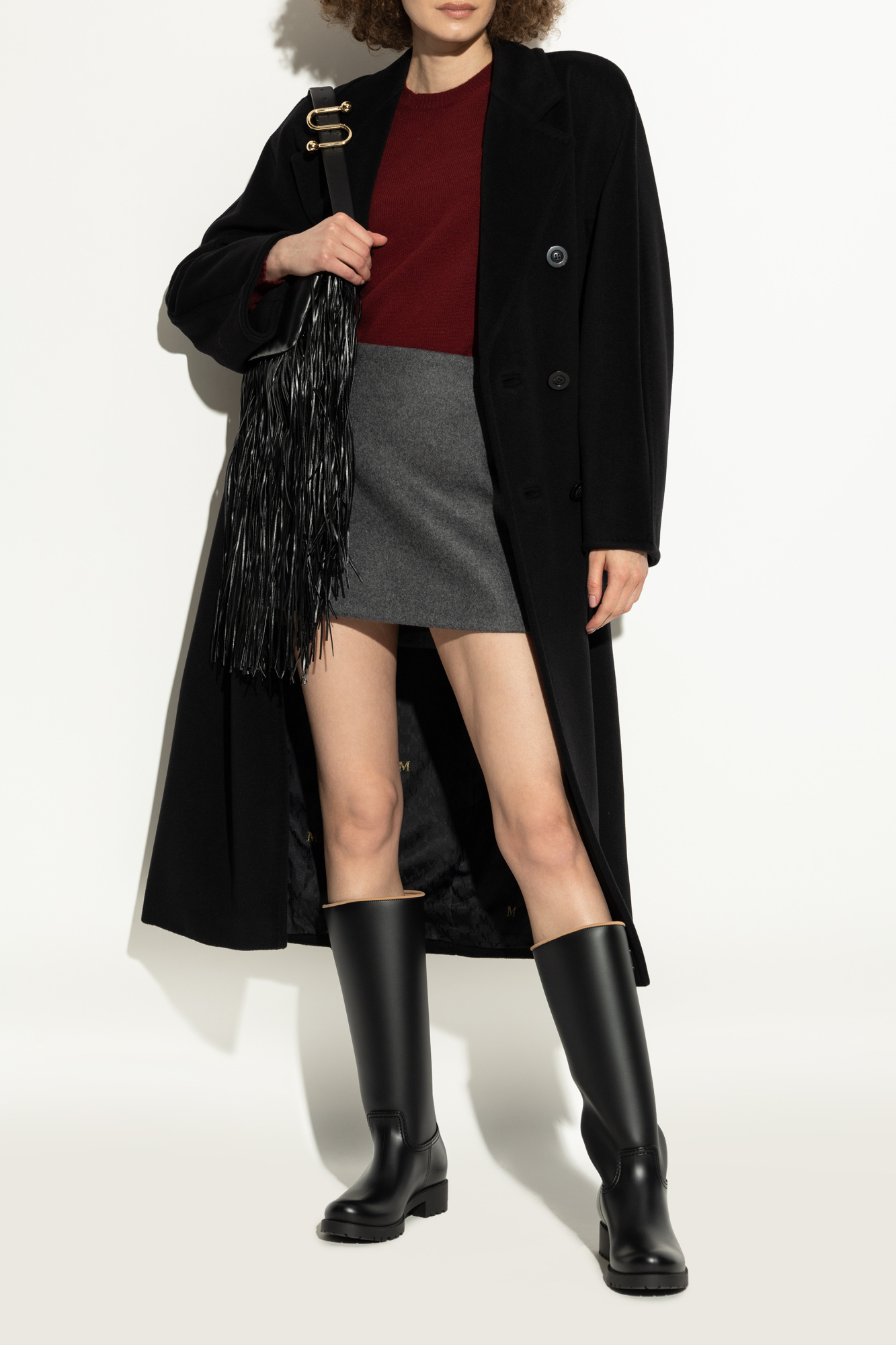 Black Logo boots Max Mara - Vitkac GB